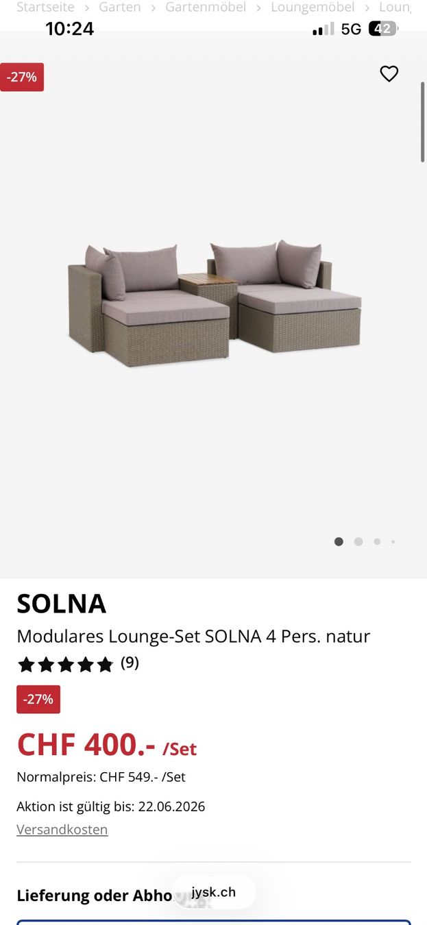 Divani: Modulares Louge-set / modular outdoor sofa – Usato da Zürich venduto da wil_9hpz 3
