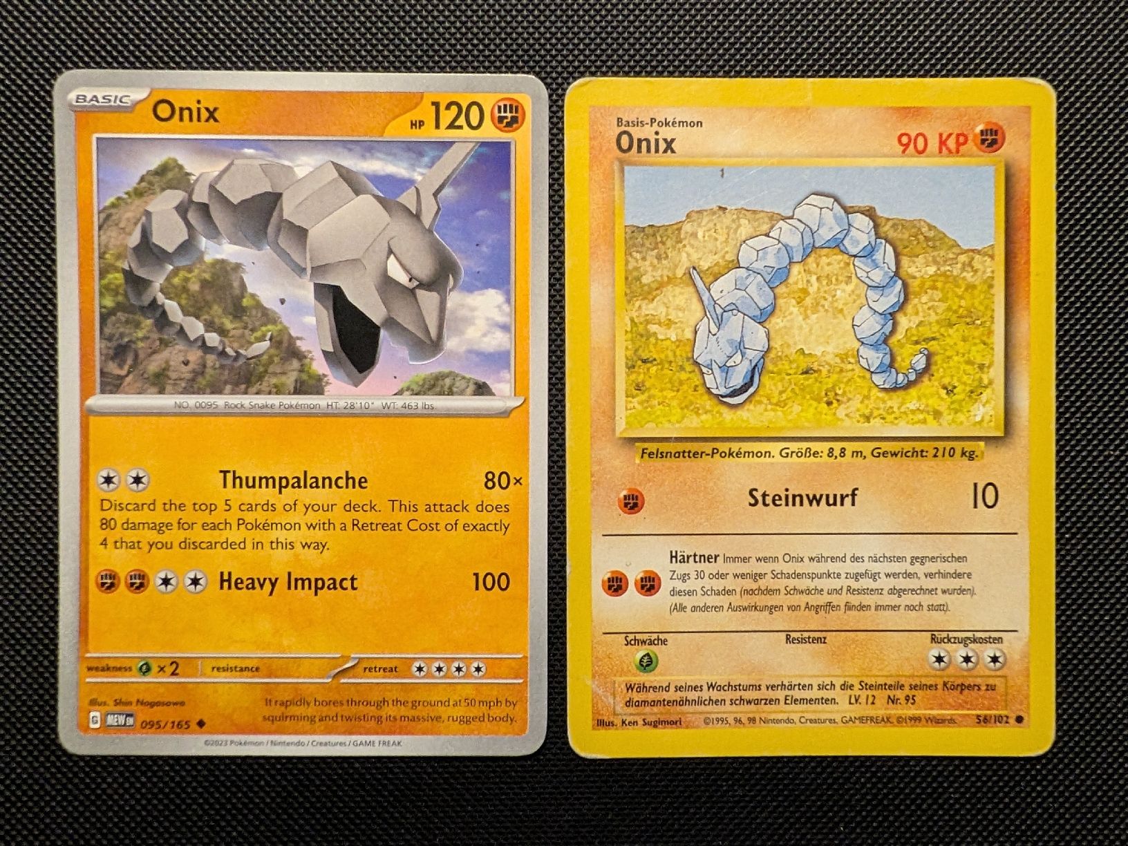 Pokémon Sammelbilder & Trading cards: Pokémon Gestein-Set: Onix & Kleinstein (4 Karten)  – Gebraucht aus Märstetten von eri_9lt8 2
