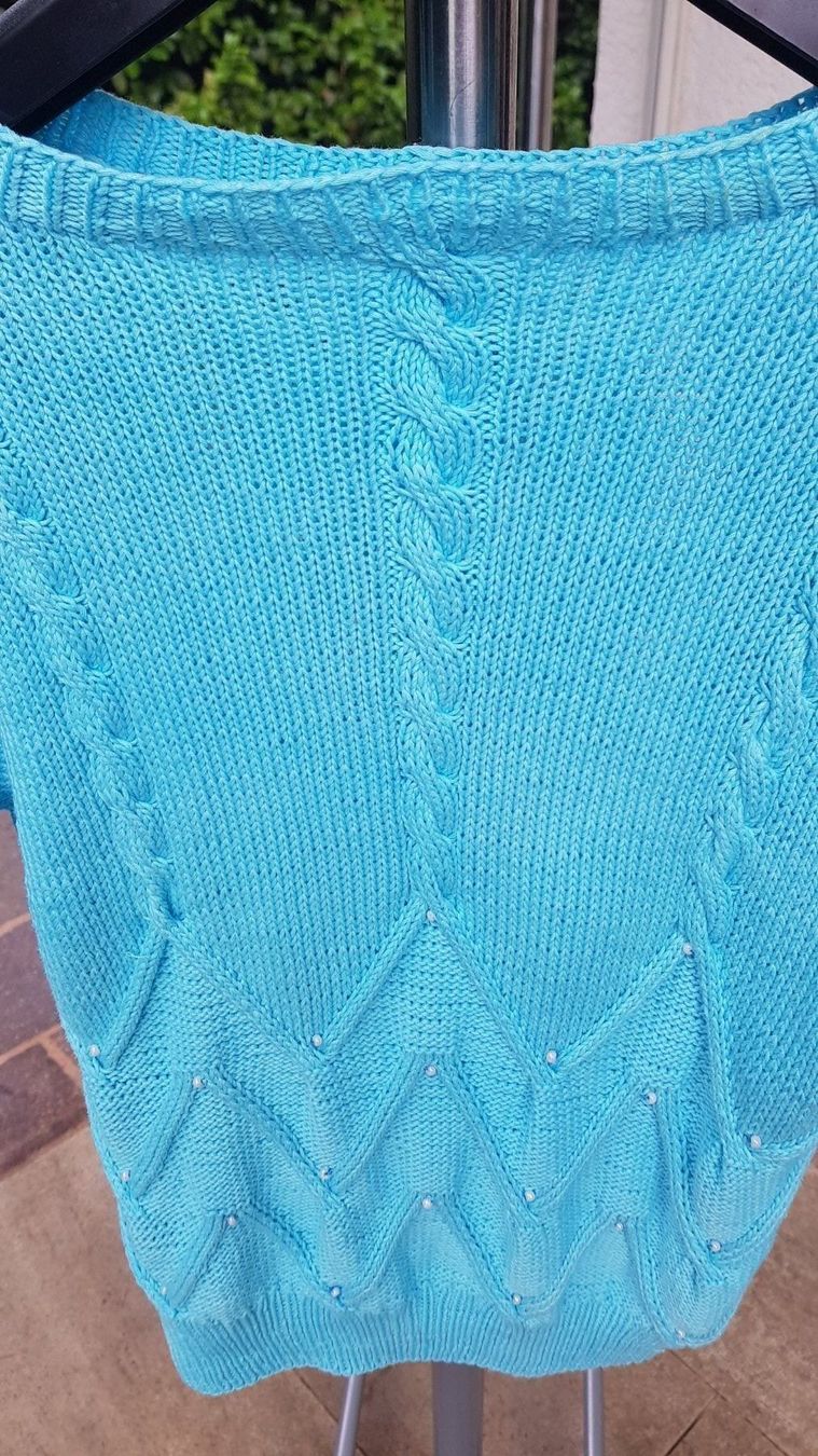 Maglioni & Felpe: Pullover Garn Vintage türkis – Usato da Mörschwil venduto da wunderkiste44 8