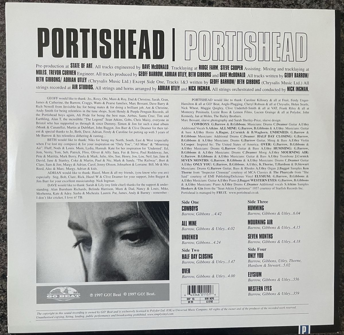 Dischi in vinile: Portishead - same - Audiophile Simply Vinyl LP – Usato da Olten venduto da Bluespapst 1