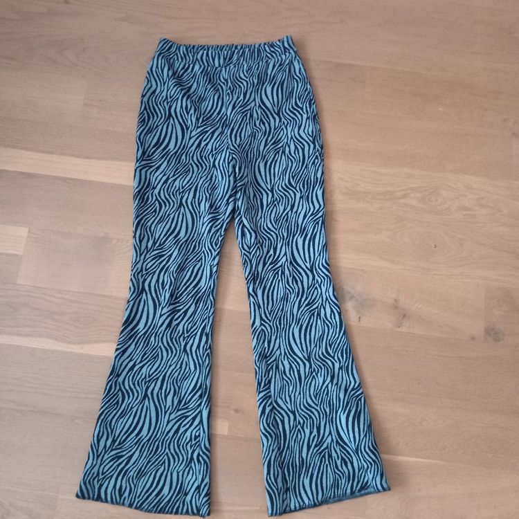 coole-hose-flared-schlaghose-animal-print-gr-38-40-gebraucht-in