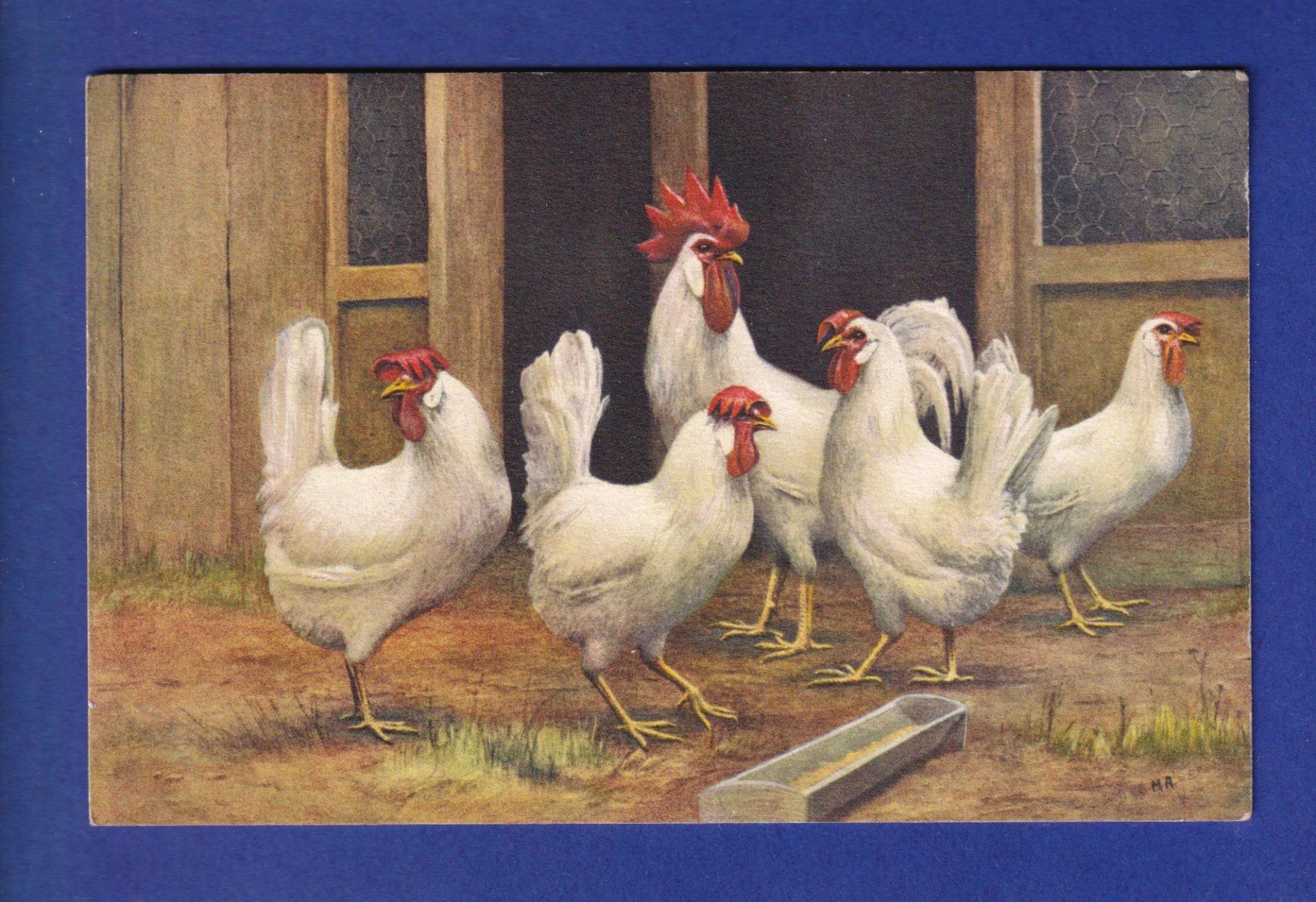 Cartoline postali: OISEAU - Coq et poules – Usato da Pully venduto da nicecards-shop