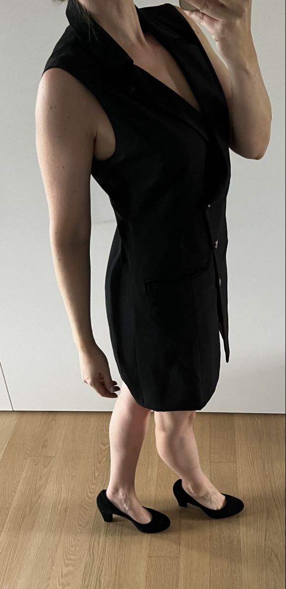 Vestiti: Schwarzes Kleid von 4th Reckless 38 Blazer Kleid  – Usato da Staad SG venduto da Chirrari 5