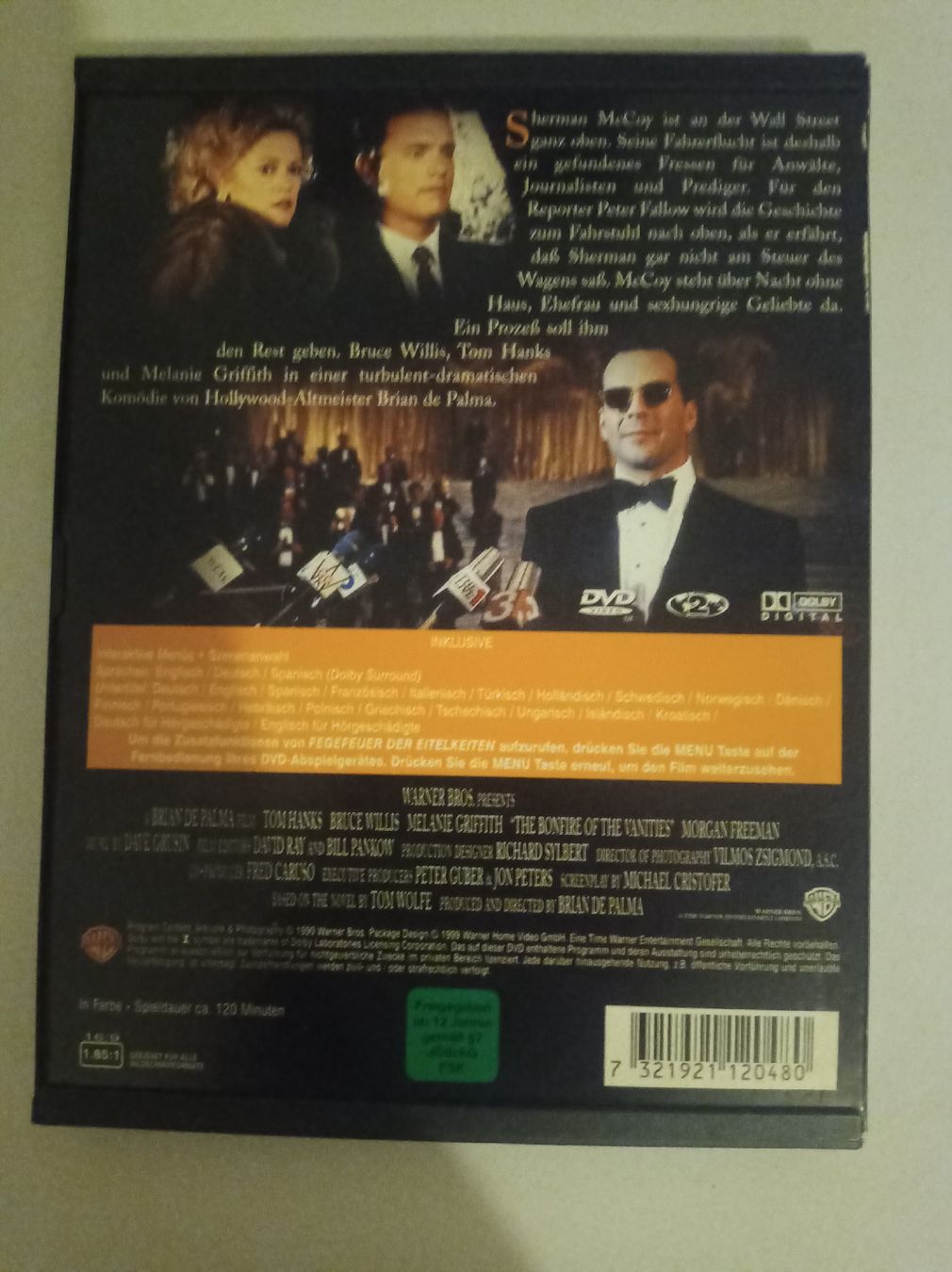 Tutti i DVDs: Fegefeuer der Eitelkeiten DVD mit Tom Hanks & Willis – Usato da Tann venduto da Veebee6 1