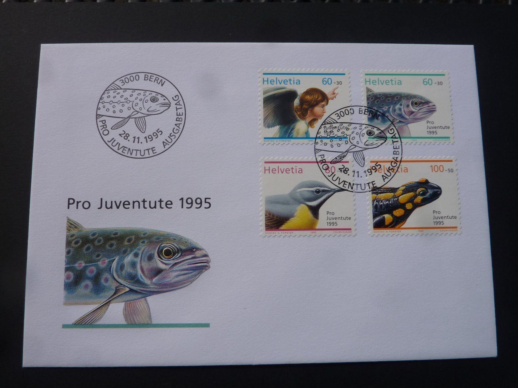 Tutti i francobolli: Ersttagsbrief Pro Juventute 1995 – Usato da Gelfingen venduto da btrottmann