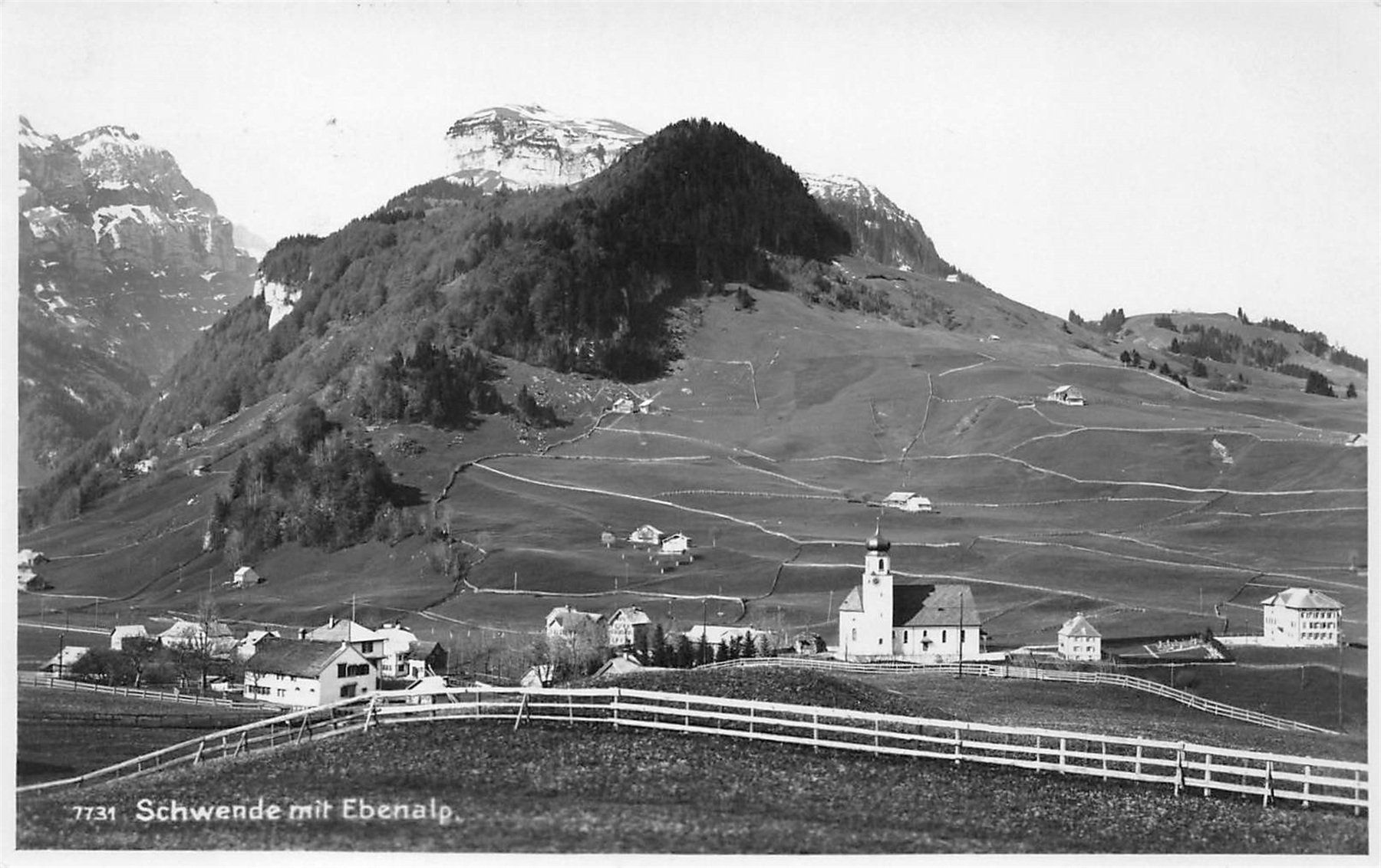 Ansichtskarten: Schwende Weissbad mit Ebenalp – Gebraucht aus Ottikon b.Kemptth. von Neptun1974