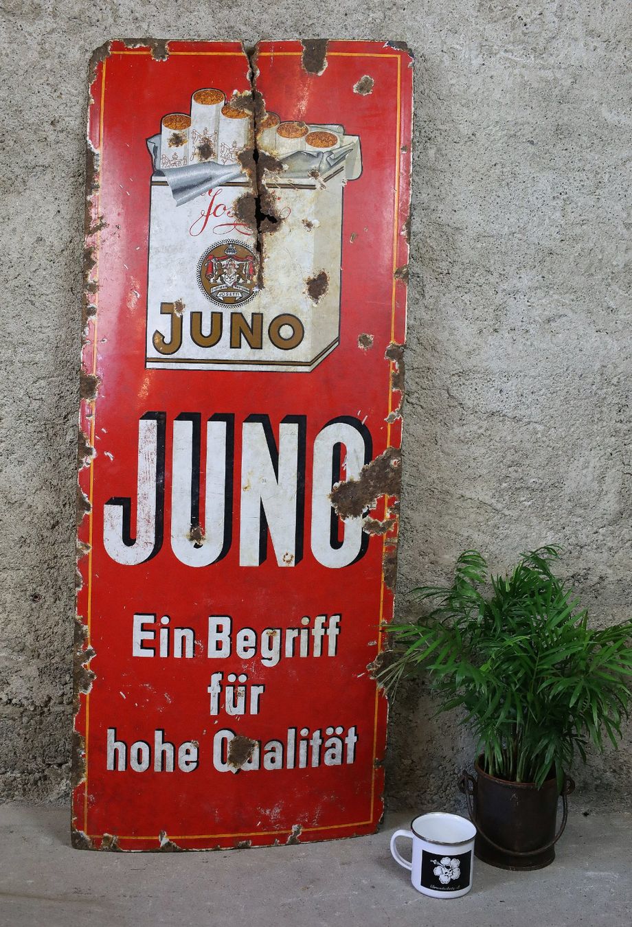 Schilder: Emailschild "Juno" – Gebraucht aus Birrwil von brandschatz_birrwil 6