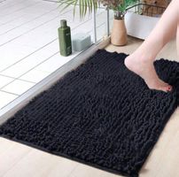 Flauschiger Badteppich, Schwarz(50x80) Neu!