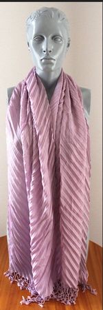 Neuwertig:Fliederfarbenes Foulard, 190 cm
