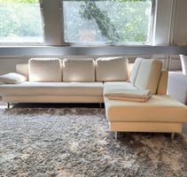 Alcantara Ecksofa mit allen Kissen Ink. Lieferung