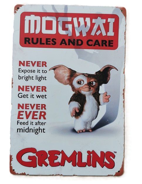 Insegne: Gremlins - Blechschild (neu, OVP) – Nuovo e nell'imballaggio originale da Wilen b. Wollerau venduto da morethanmusic