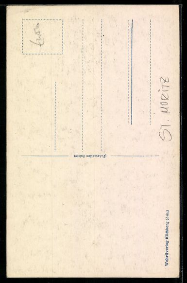 Cartoline postali: St. Moritz, Segantini-Denkmal mit Bergke – Usato da Berlin venduto da bartko-reher 1