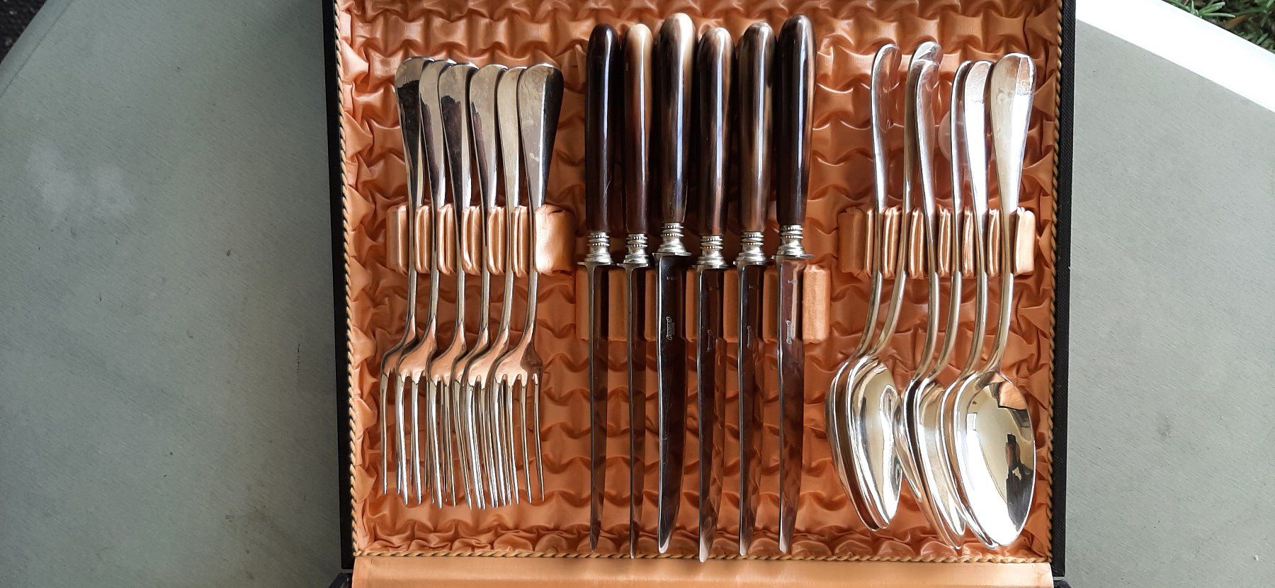Set di posate: Besteck-Set versilbert 90/45 Golschm.Wellner, Geschenk – Usato da Meggen venduto da ebu_t9xx 1