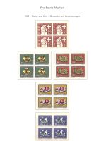 Pro Patria-Viererblocks-Sätze **/ * 1958-60 (P548)