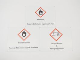 3x Gefahrstoffe Schilder (26070712PL)