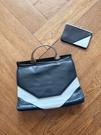 Echtleder Handtasche & passendes Etui