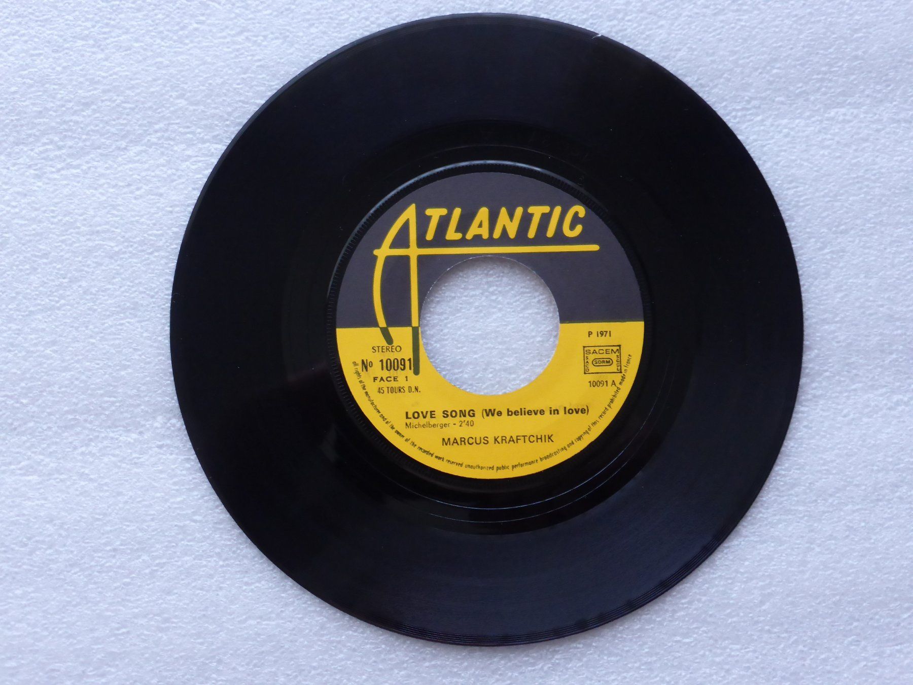 Dischi in vinile: Vinyl Single   MARCUS KRAFTCHIK – Usato da Küssnacht am Rigi venduto da Mondkinder 1