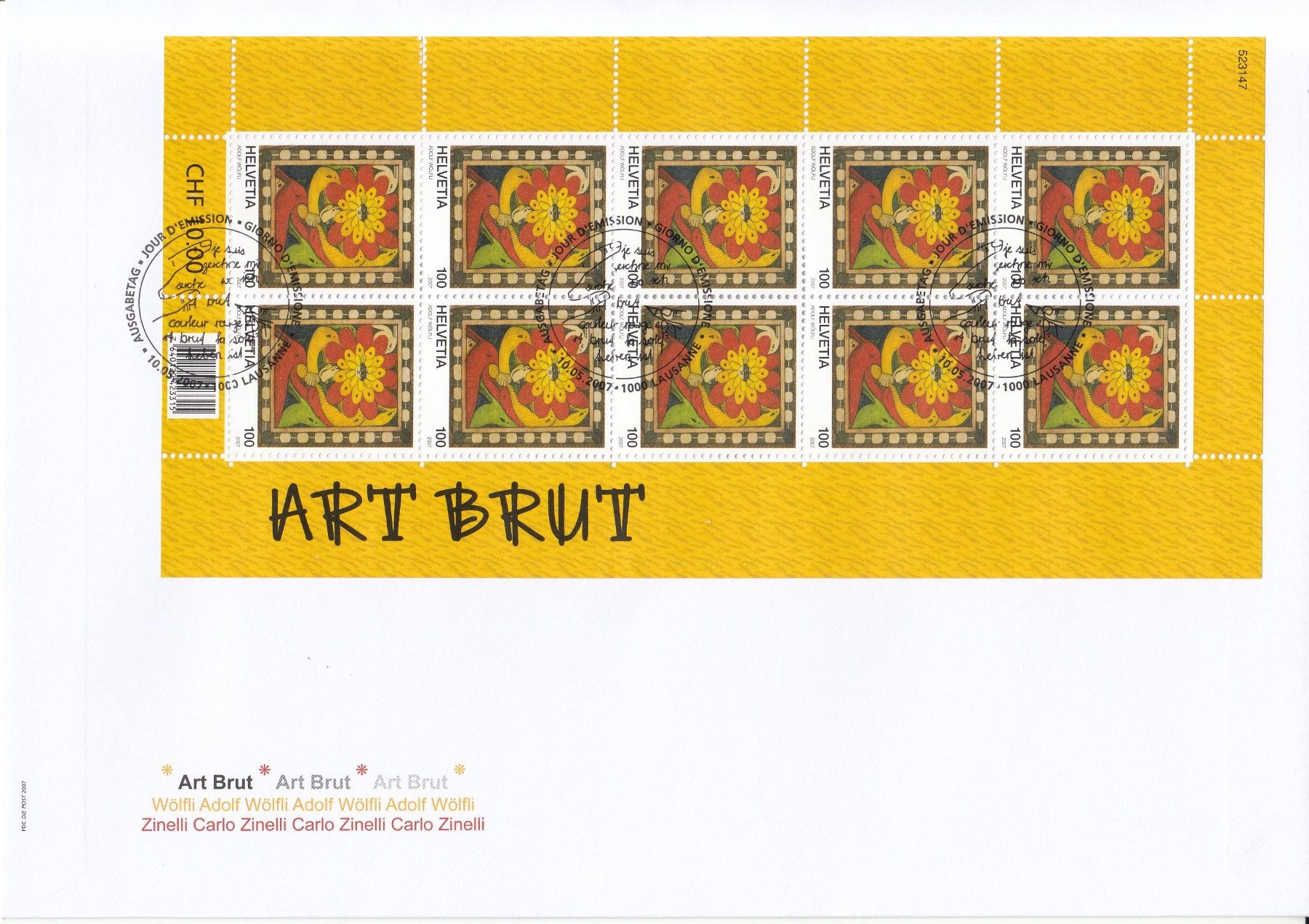 Tutti i francobolli: SBK 1233 - 1234 Kleinbogen FDC, Kat. Fr. 140.- – Usato da Bürglen TG venduto da StampGraf 2