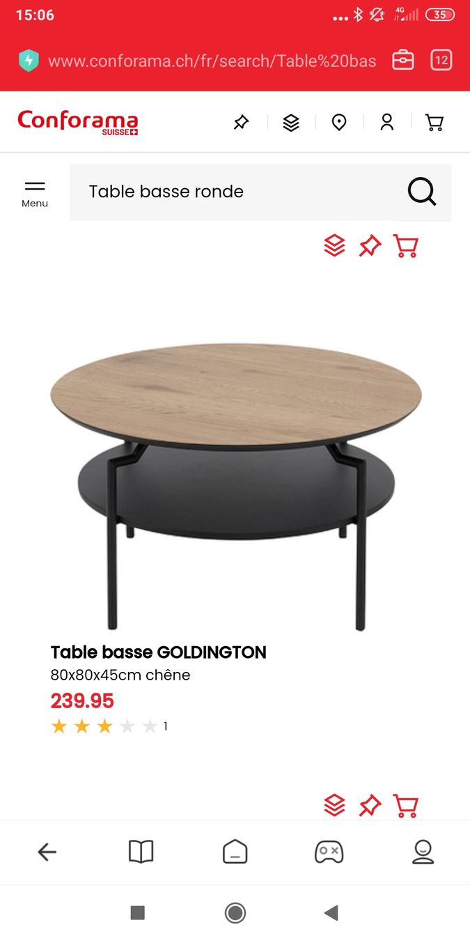Tavoli: Table basse ronde neuve – Nuovo (secondo la descrizione) da Arnex-sur-Orbe venduto da mbdaso 2