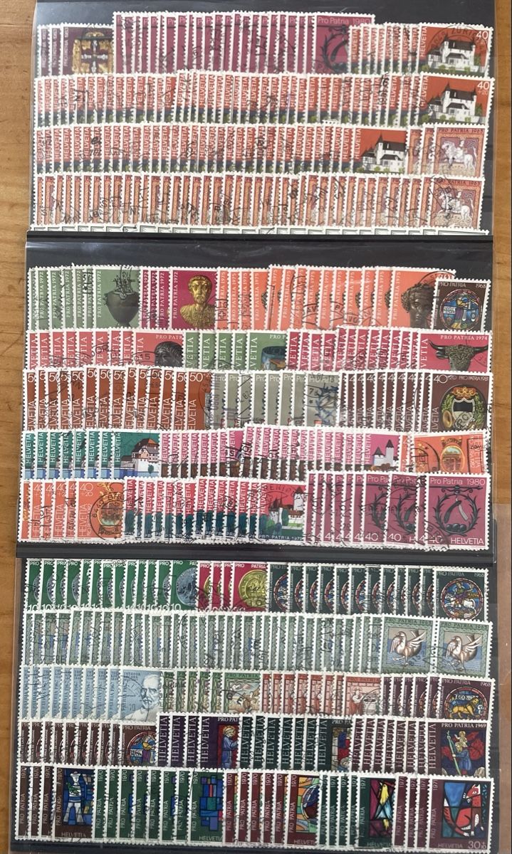 Alle Briefmarken: CH Pro Patria ab 1938, siehe Abbildungen – Gebraucht aus Rorschach von Ziltenera 3