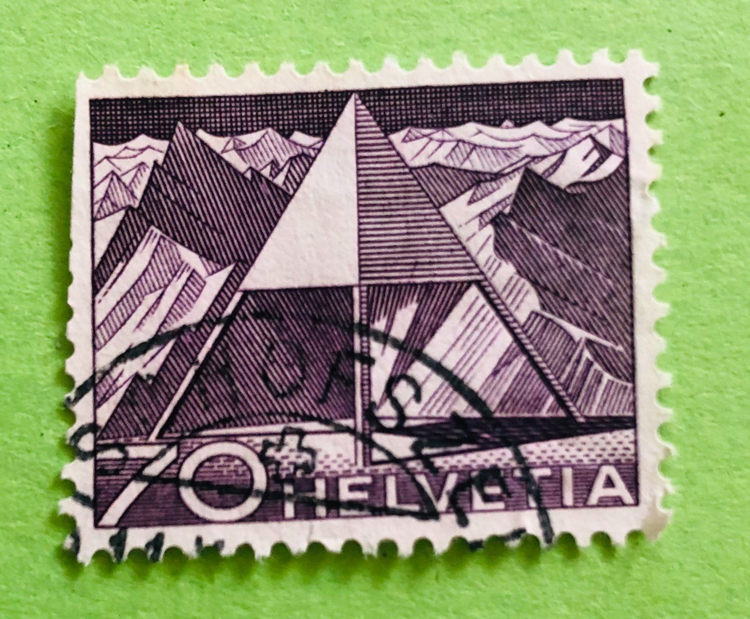 Tutti i francobolli: Nr.308 mit Stempel Triangulationspunkt Technik und Landschaf – Usato da Aarau venduto da Billa007