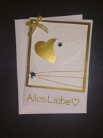 Handgemachte Hochzeitskarte