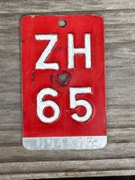 Velonummer ZH 65