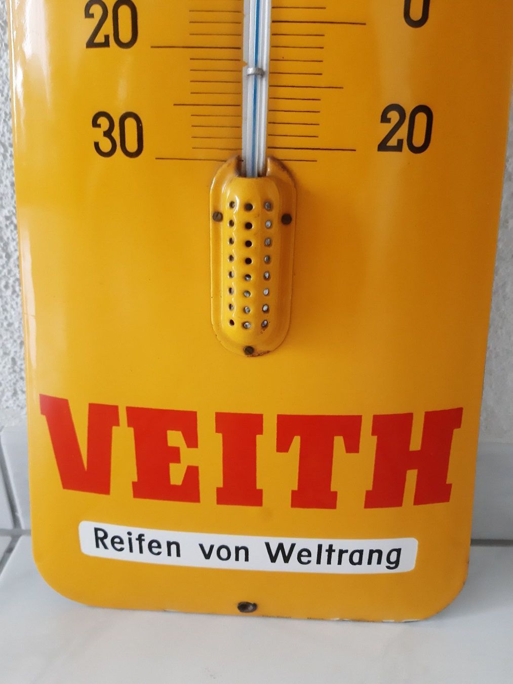 Pirelli Insegne: Altes Emailschild Thermometer Veith Reifen – Usato da Schenkon venduto da Elbarto007 4