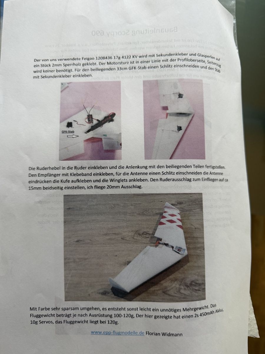 Modellismo RC: Nurflügler Scorpy 690 – Nuovo (secondo la descrizione) da Köniz venduto da Keith0 4