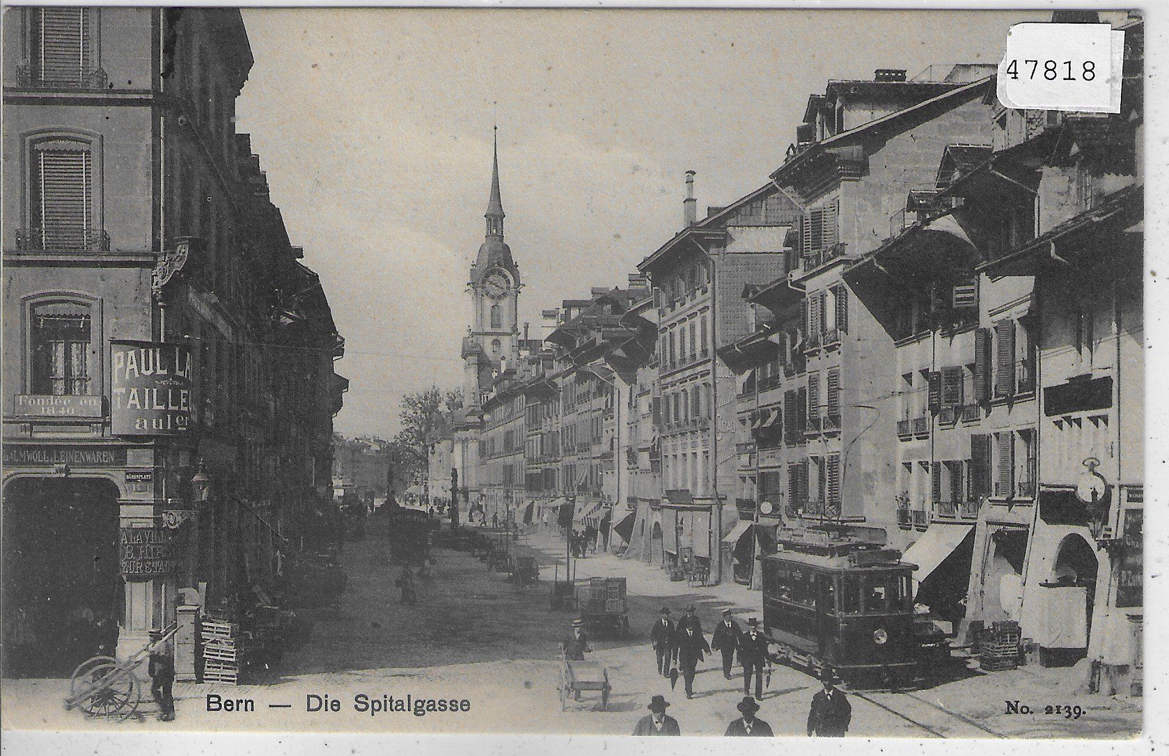 Cartoline postali: Bern - Die Spitalgasse mit Tram – Usato da Ettingen venduto da Kartenplanet