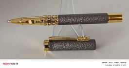 GRAUER BALLPEN - SCHWARZE TINTE, NEUWERTIG, KUGELSCHREIBER