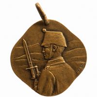 Medaille Militär Noël Weihnachten 1914-18 COM. FUS. I/3