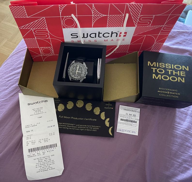 Swatch Omega Mission to Moonshine Gold | Kaufen auf Ricardo