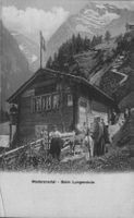 Alte Ansichtskarte Maderanertal - Beim Lungenstutz 1912, URI