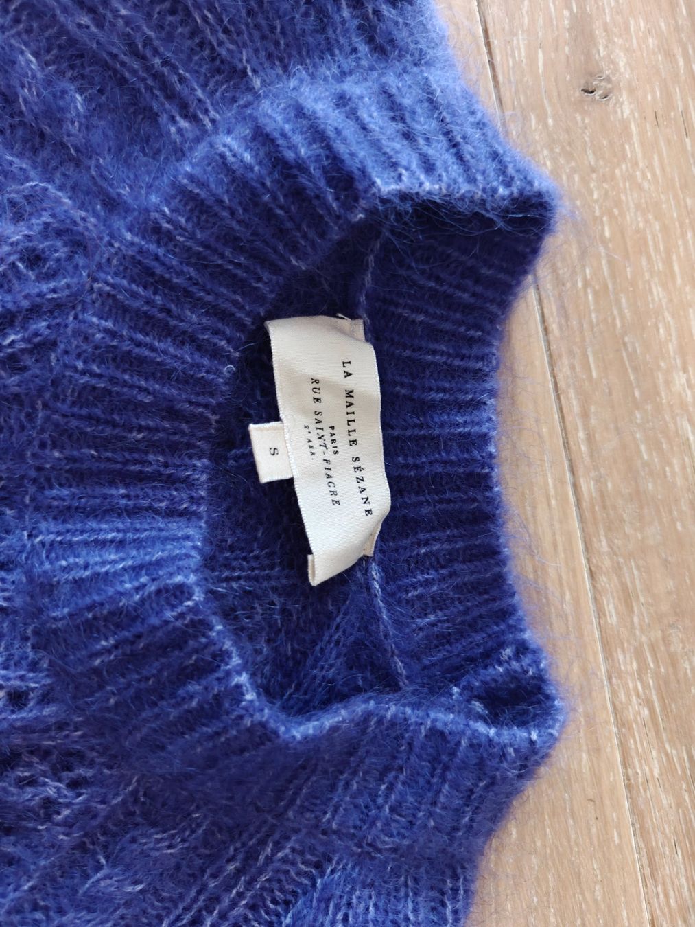 Sezane Maglioni & Felpe: Sezane Mohair-Pullover blau, Gr. S – Usato da Hedingen venduto da muse10 1