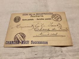 Genève cachet sac 1887 intéressant