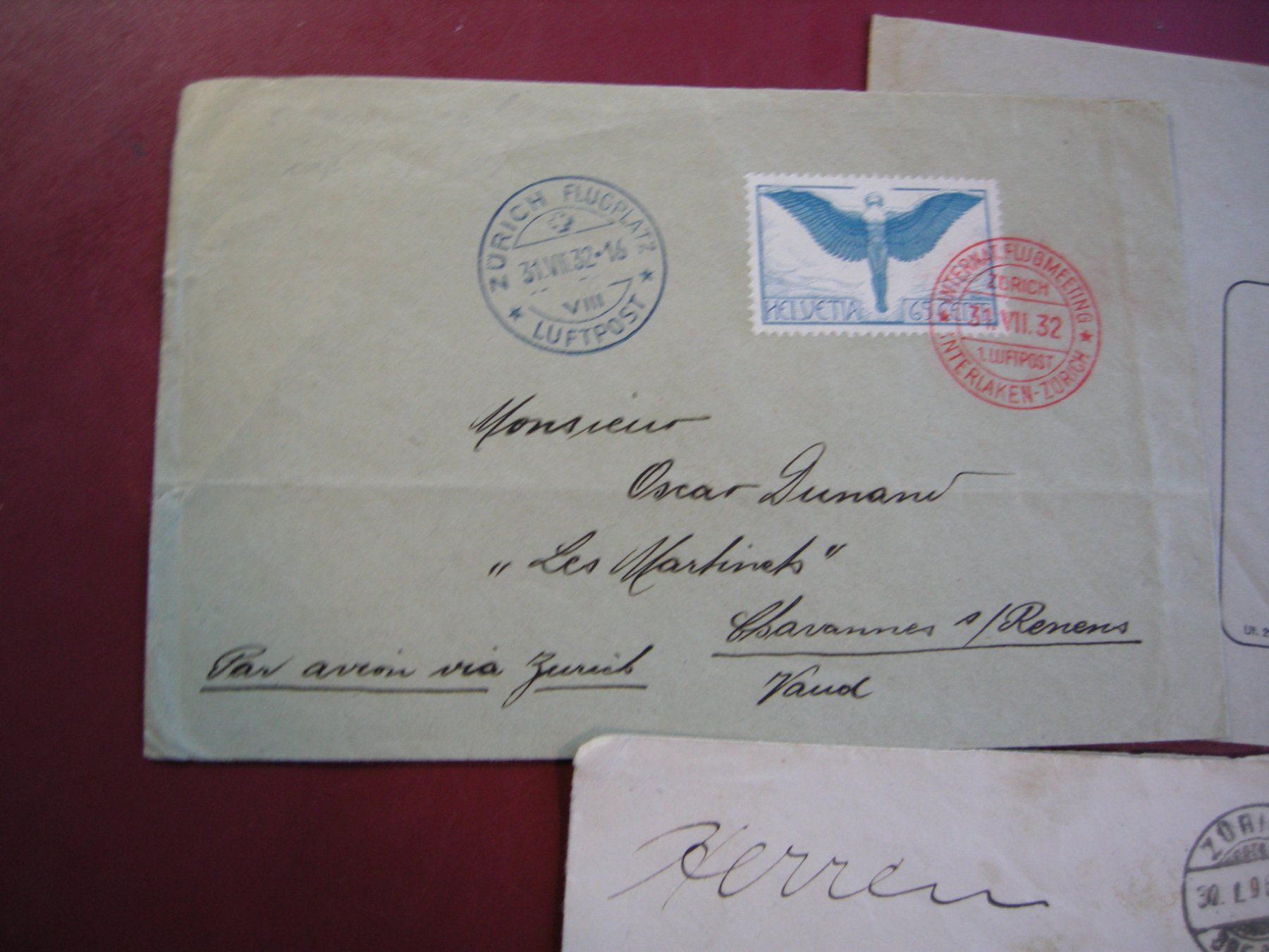 Tutti i francobolli: AB 30.1.06 3 ALTE BRIEFE, DABEI 1 x FLUGPOST – Usato da Eschenbach SG venduto da eDaisy 1