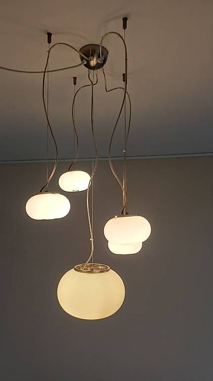 Kronleuchter & Deckenlampen: Deckenleuchte "Blow", Pendel, 5-teilig, weiss – Gebraucht aus Schenkon von erwin-53 2