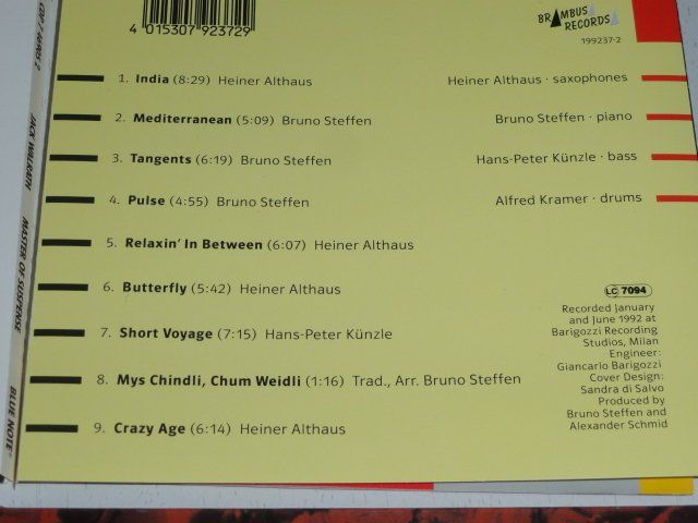 CD: 4CD's - Bruno Steffen, Jack Walrath, Essam Rafea, Ellington – Usato da Unterbäch venduto da hiliq 3
