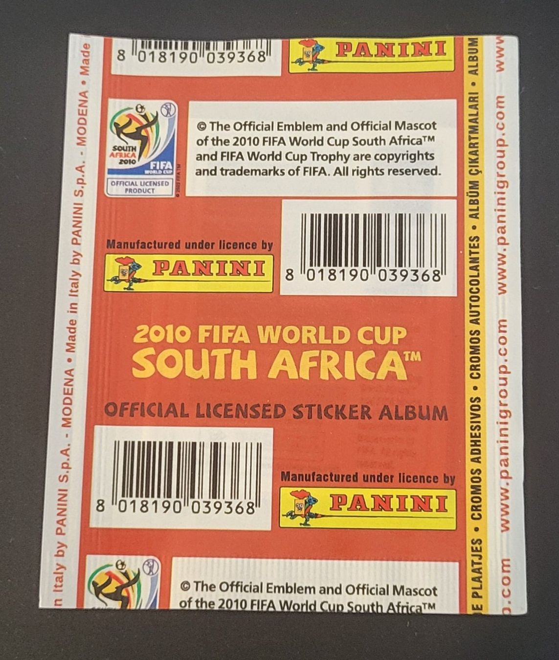 Panini Carte collezionabili: WM 2010 Int. Version Tüte 1x – Usato da St Gallen venduto da Stampsalshobby 1