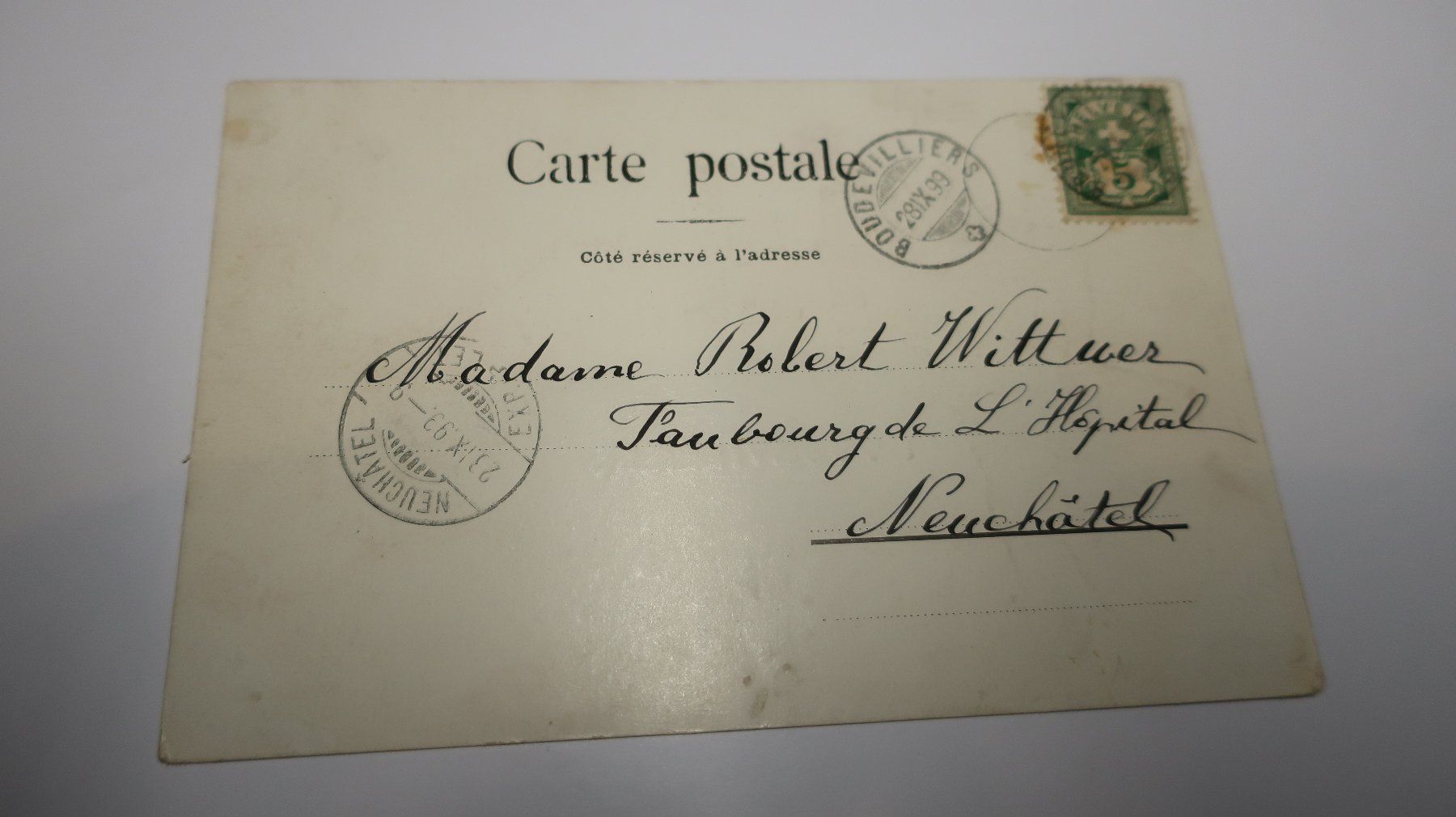 Cartes postales: Boudevilliers 1899 – D'occasion à Cormoret par Pascalll2001 4
