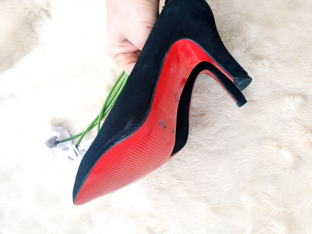 damen schuhe high heels sohle rot