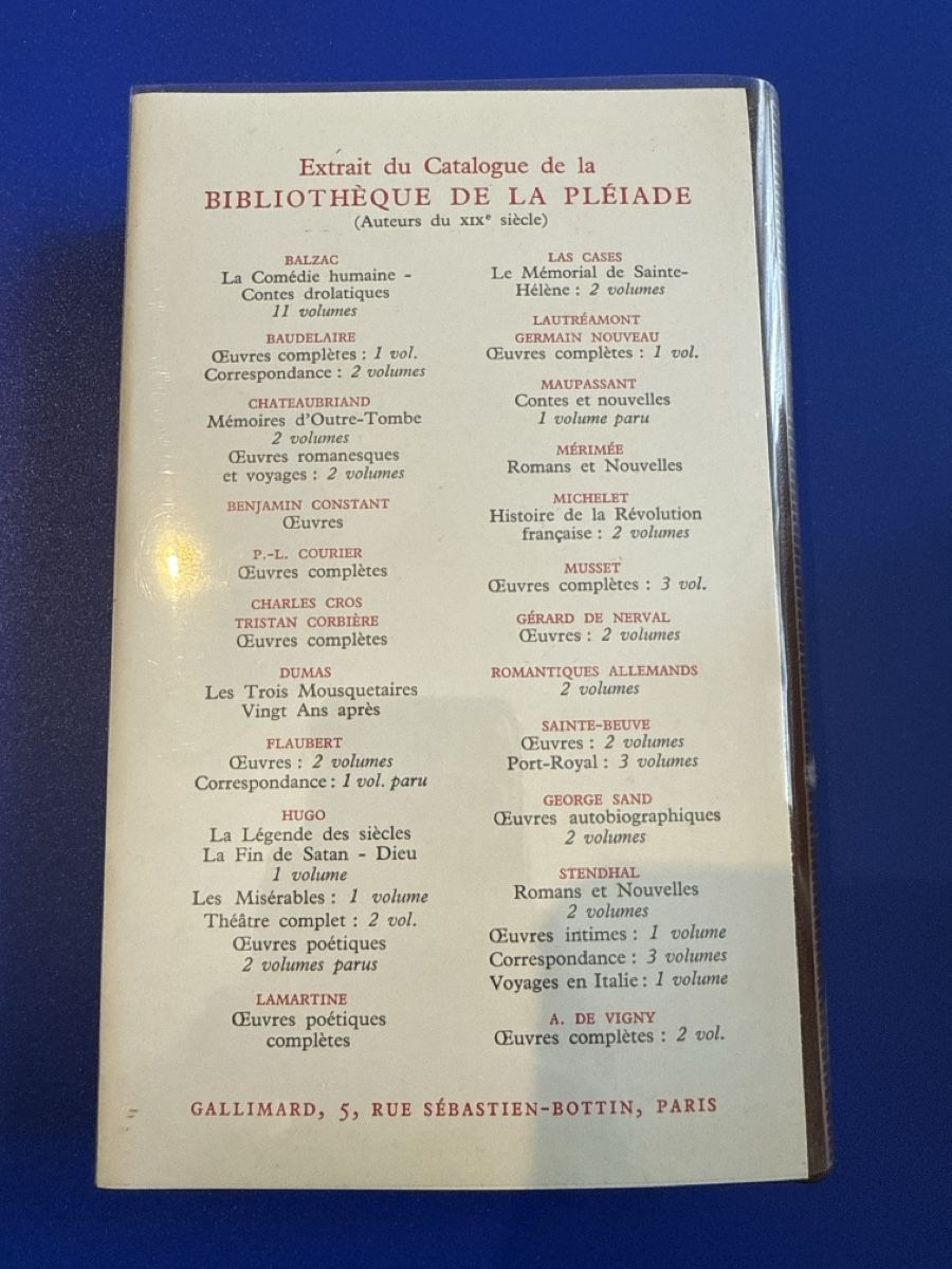 Libri: Album Baudelaire 1974 – Nuovo e nell'imballaggio originale da Genève venduto da DoualS 1