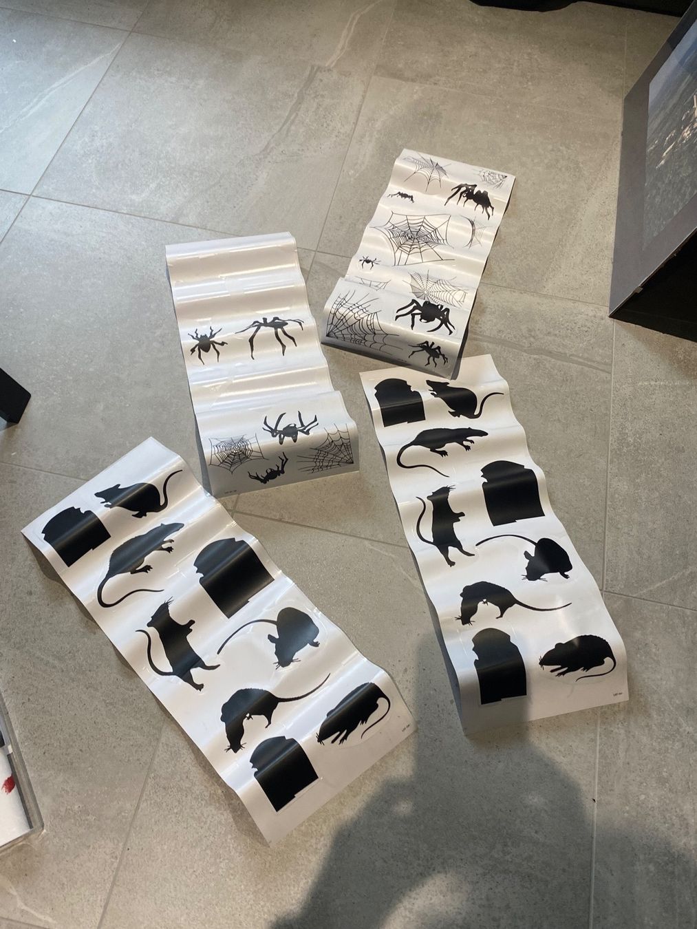 Alle Dekorationen: Décoration de fenêtre Halloween stickers – Gebraucht aus Salvenach von gwenwywar