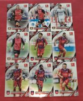 9x Leverkusen/Heidenheim Topps Chrome BL (inkl. Xhaka)