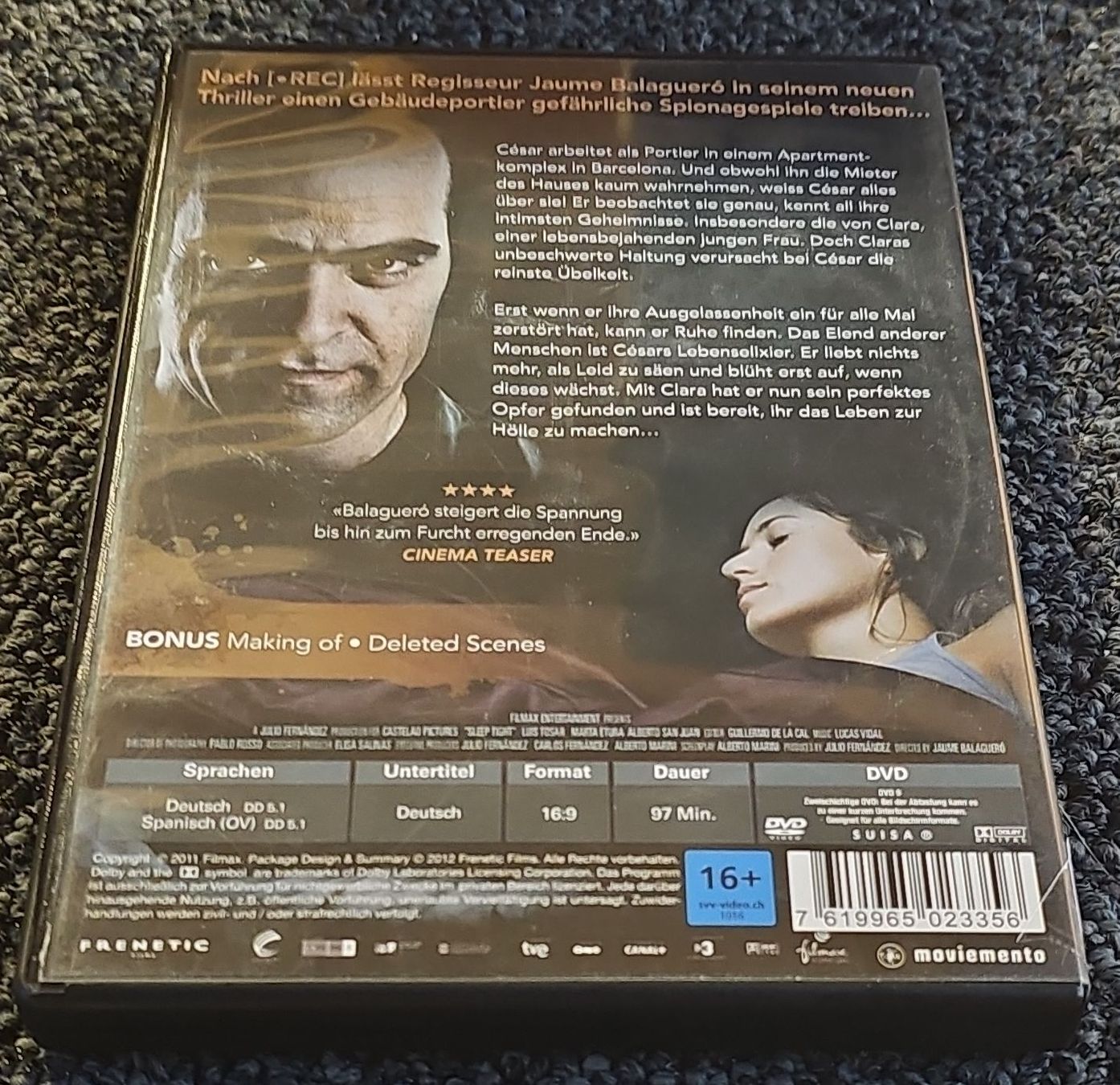 Tutti i DVDs: Sleep Tight (23581) – Usato da Ruswil venduto da jan_bxl5 1