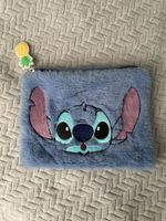 Kosmetiktasche Tasche Stitch Disney Plüsch blau neuwertig co