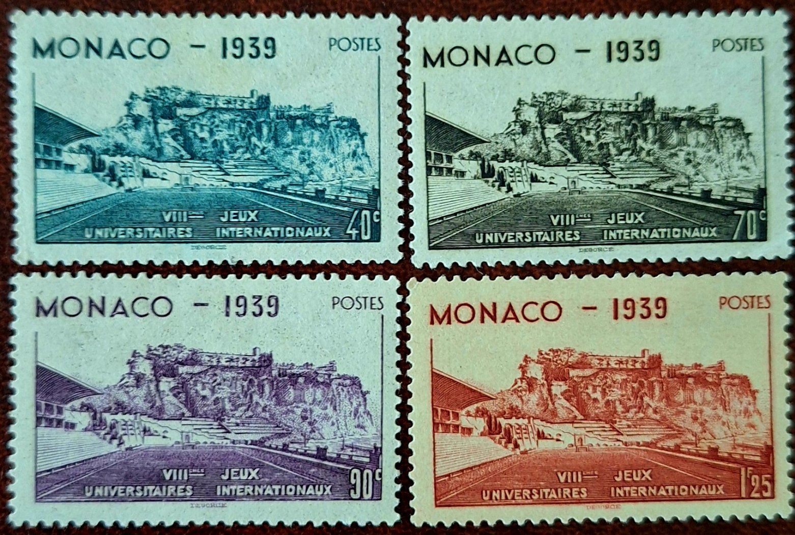 Tutti i francobolli: Timbres Monaco 1939 * – Usato da Genève venduto da JLV01