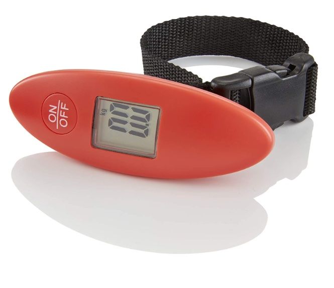 Goobay Digitale Kofferwaage 50kg - LCD Anzeige Mit Tara Funktion Für Reisegepäck