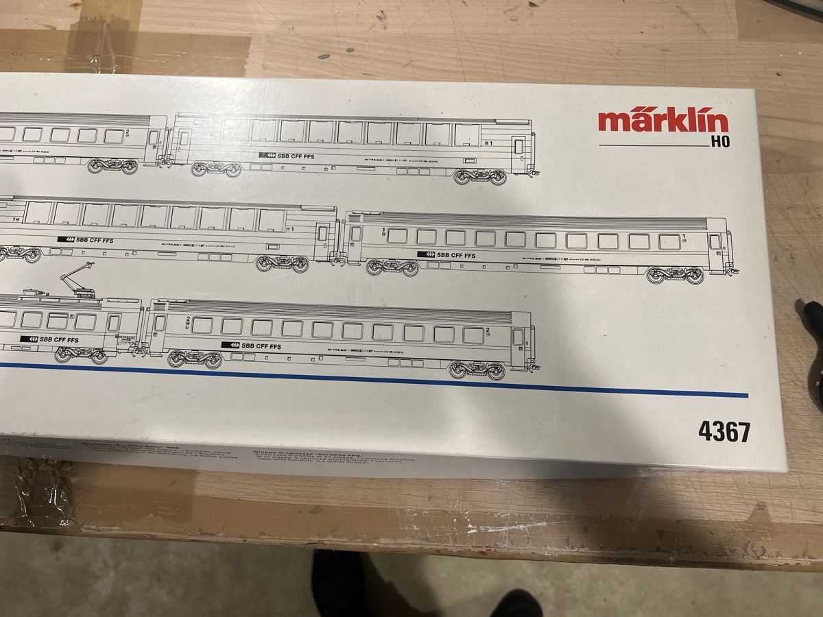 Märklin Modellini di ferrovie: Märklin  SBB EuroCity, – Usato da Dübendorf venduto da Troggy 3